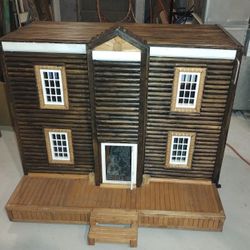 Vintage Handmade Dollhouse 