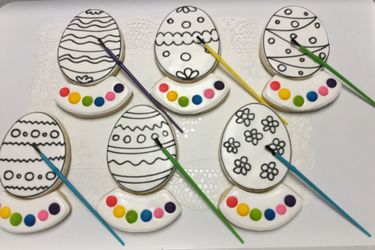 Paint your own Easter cookie