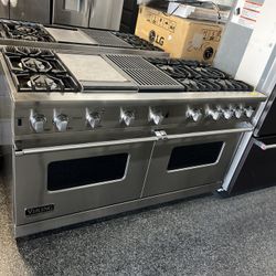 Viking Pro Stainless Steel 60 Inch stove Range Double Oven ( Gas )