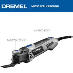 Dremel Multi-Max 50 5 Amp Variable Speed Corded Oscillating Multi-Tool Kit 3PK Universal 1-1/8 Carbide Flush Blade