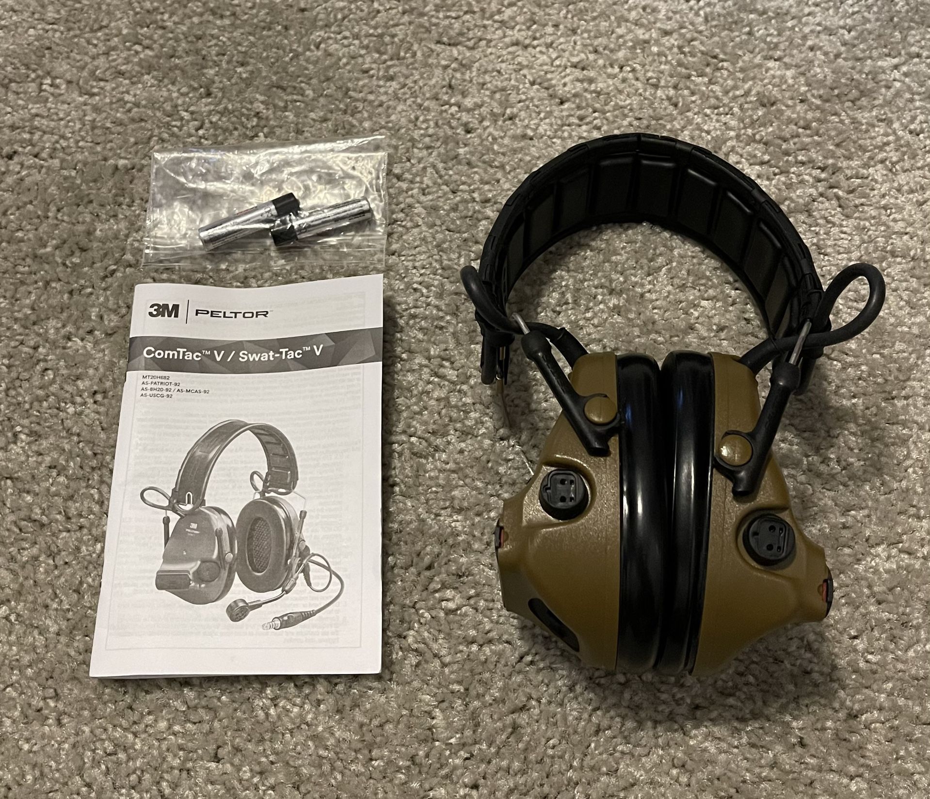 Peltor ComTac V Headset - Coyote Hearing Defender Headset