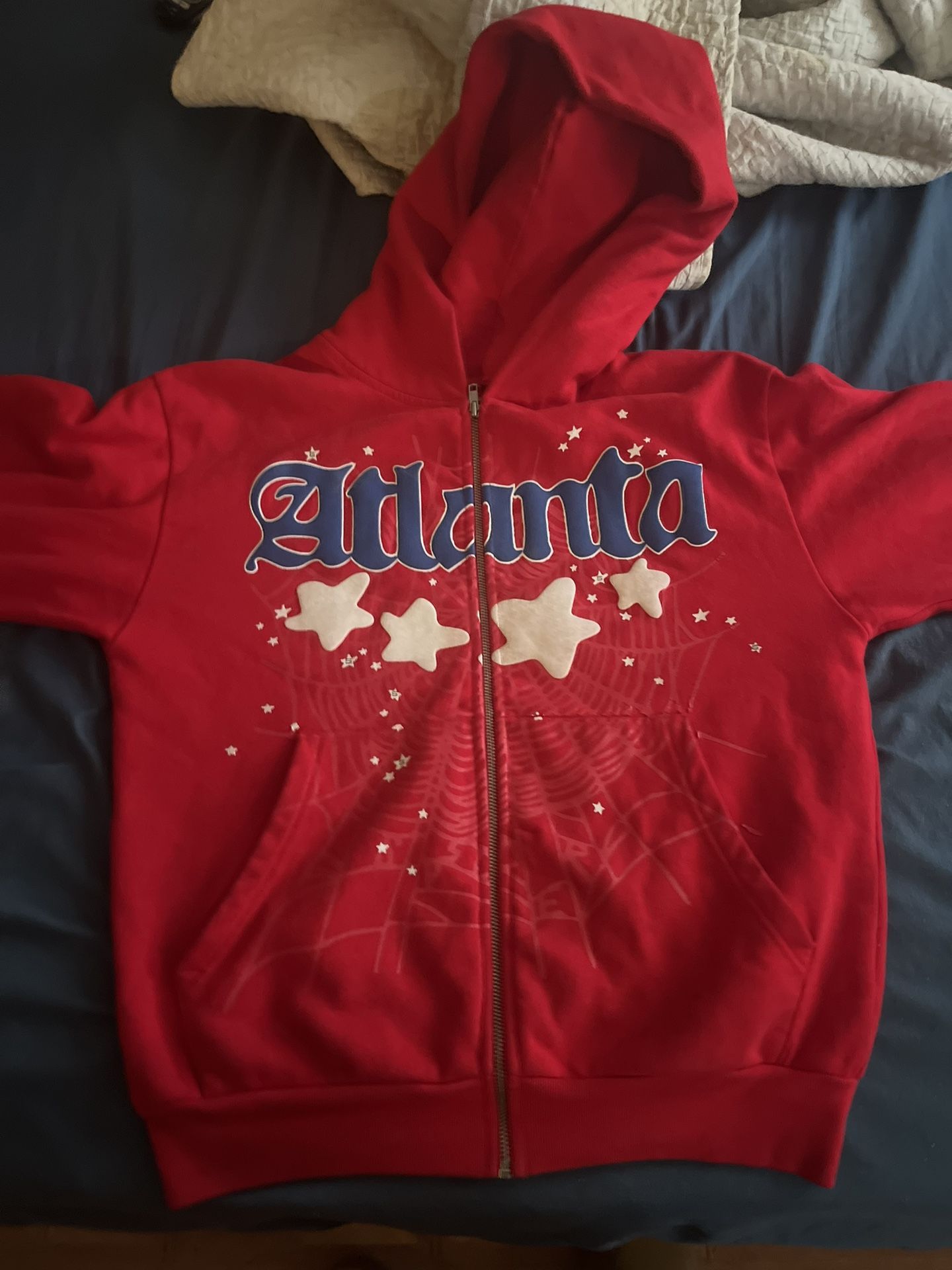 sp5der atlanta zip up hoodie