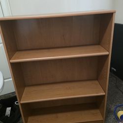 2 Wood Book Shelves