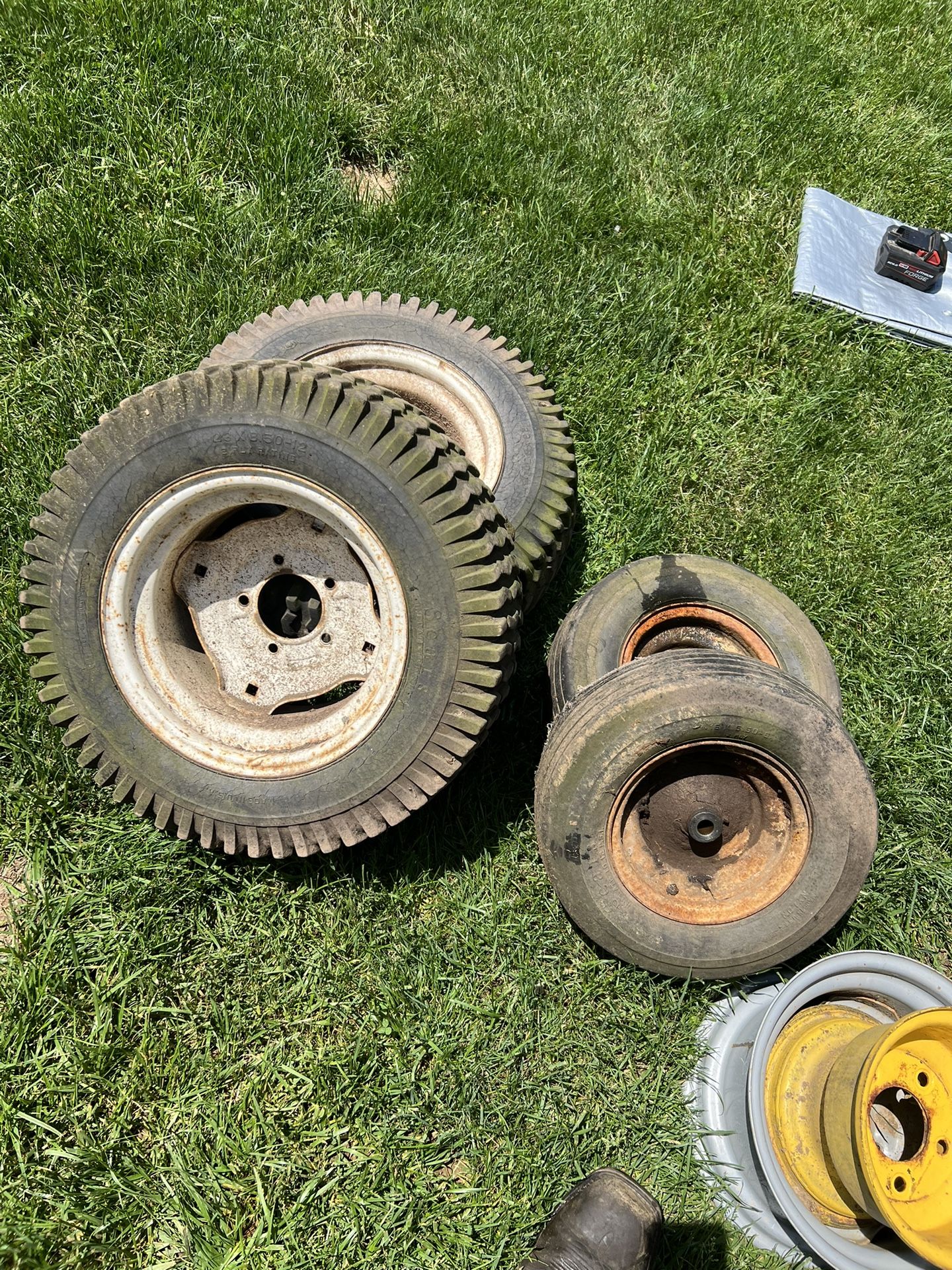 Garden Tractor Wheels/tires An Wheel Weights