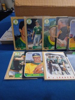 Oakland Athletics Vintage Baseball Card Lot