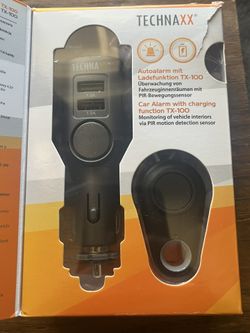 Technaxx TX-100 Rechargeable Universal Mobile and Auto alarm with Remote