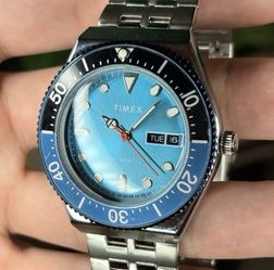 Timex Automatic Diver Watch Blue Dial