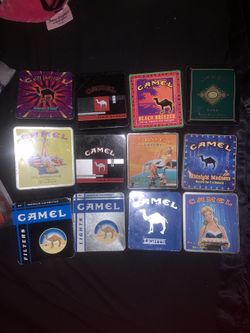 antique camel cigarette tin boxes