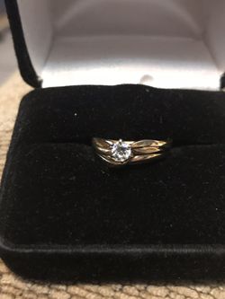 14k diamond wedding and engagement ring set $350.00 each firm