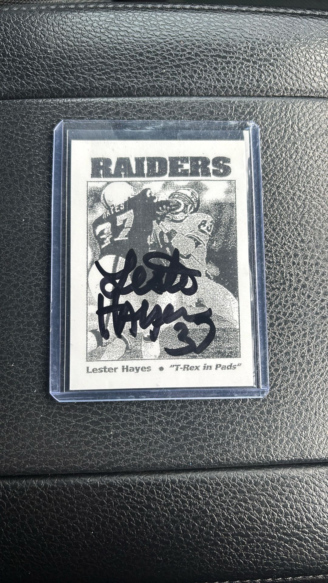 Sign Lester Hayes Card