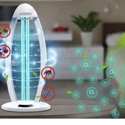 Germicidal UV lamp with ozone generator
