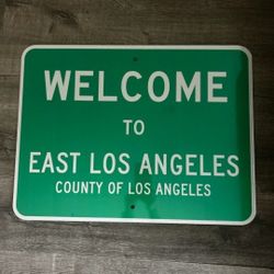 East Los Angeles Aluminum Reflective Street Sign