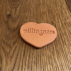 “Willingness” Terra Cotta Heart