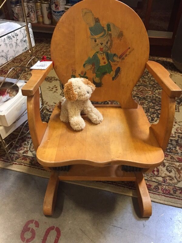 Edison little folks furniture spring action rocker – rare!
