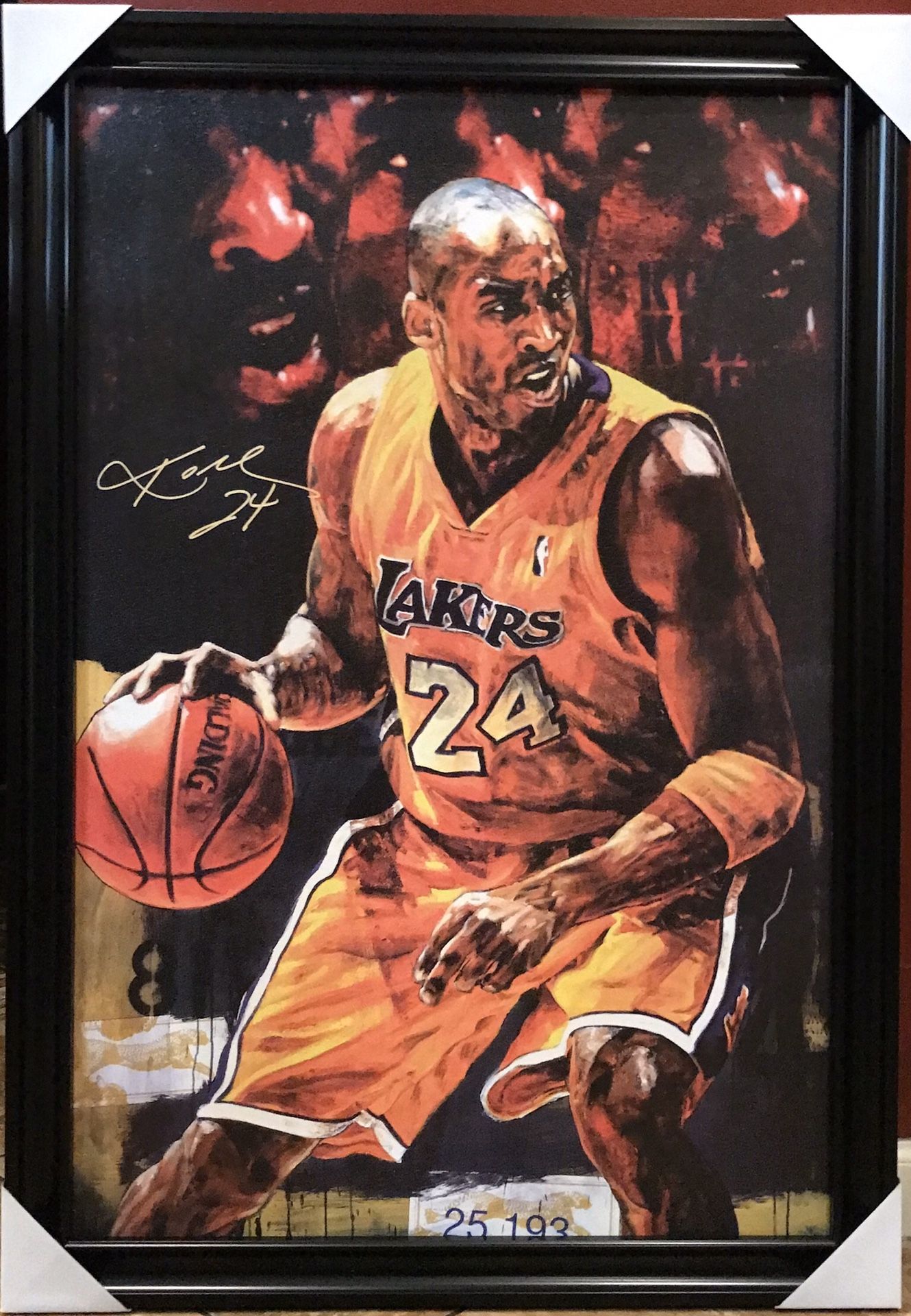 Kobe Bryant poster frame