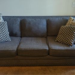 Grey Couch Set Fairly New 2 Couches Identical 