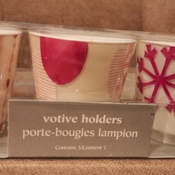 3 Votive Holders