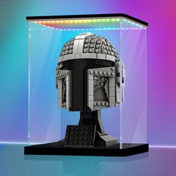 RGB LED Acrylic Display Case for Collectibles – Remote Control