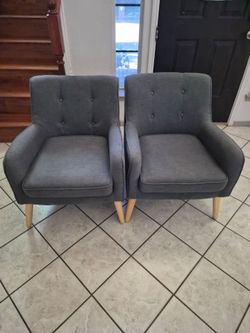 Chairs In Light Grey color