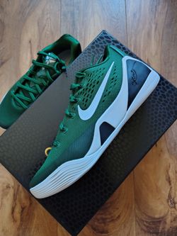 Nike Kobe 9 Elite Low EM TB Green White Basketball Shoes Mens 8.5 9 New