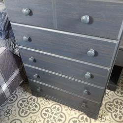 Navy Blue Twin Size Bedroom Set