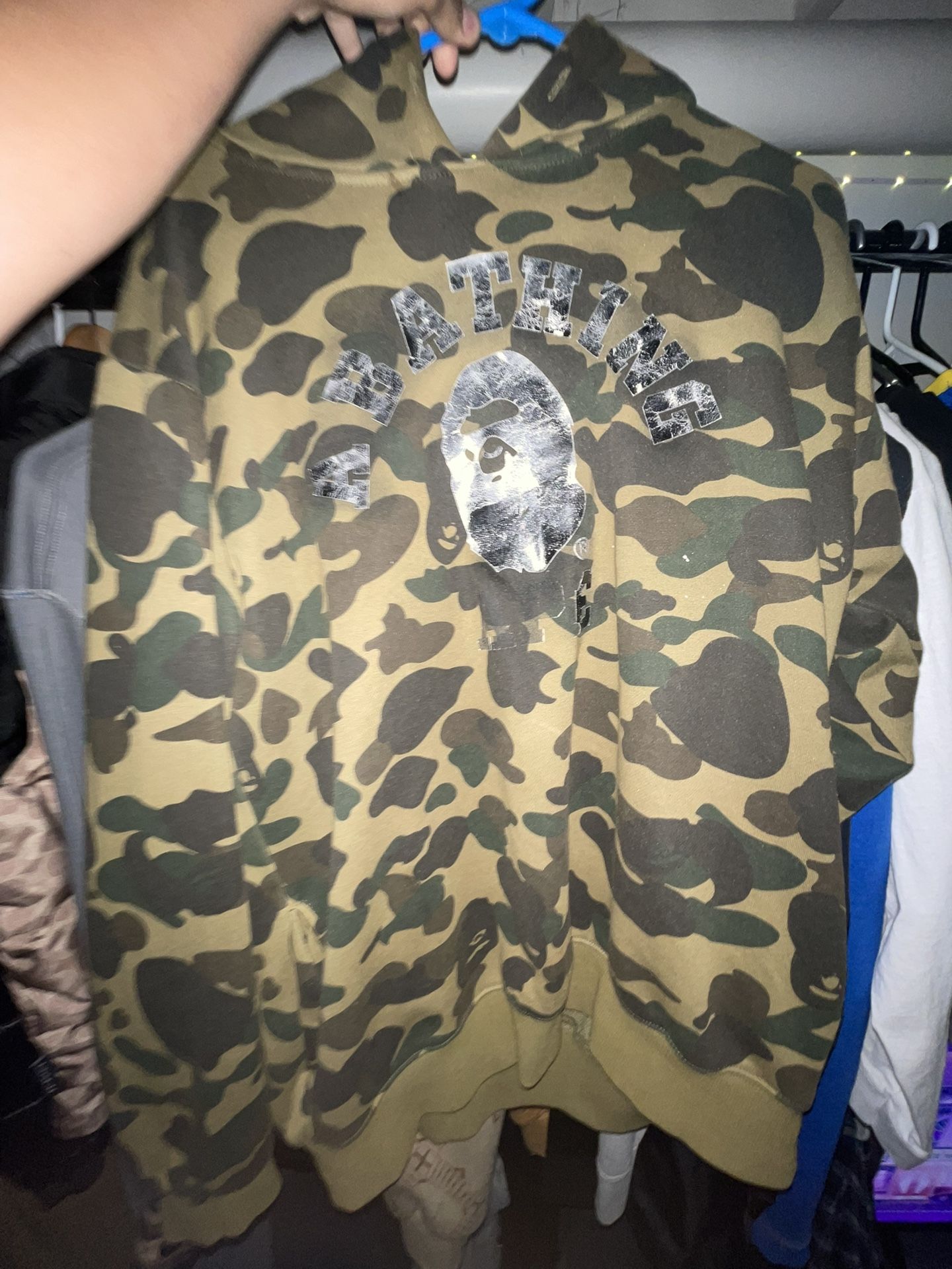 Green Bape Hoodie Pullover