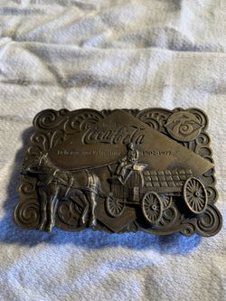 Coke Cola Bronze Belt Buckle