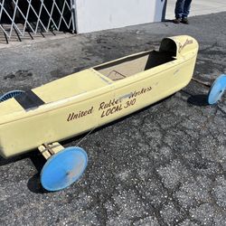 Vintage Early 70's Soap Box Derby Car!