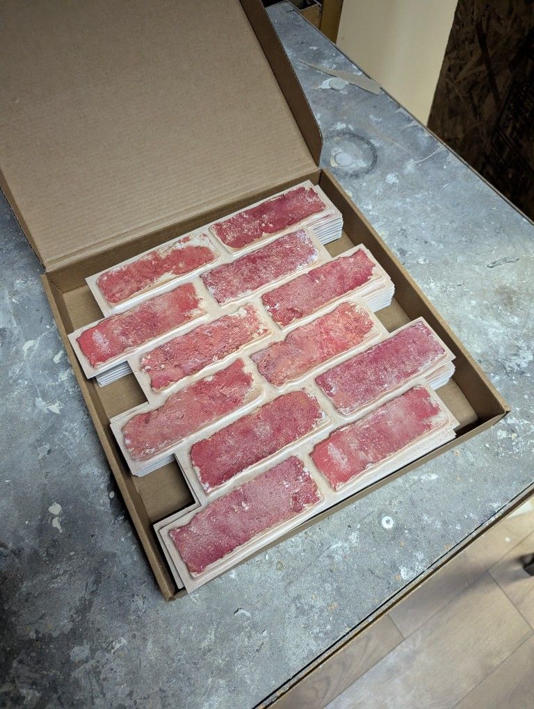 Peel And Stick Brick Tiles Set Of 10