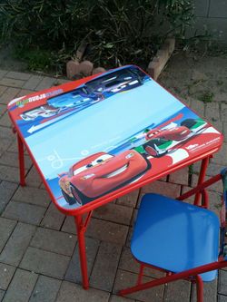Cars folding table and chairs sale