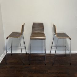 3 Contemporary Bar Stools 
