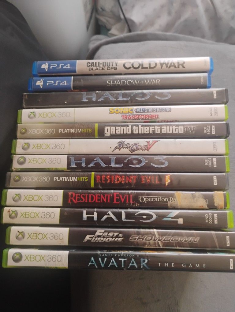 Xbox360 Playstation Games