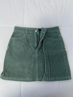Forever 21 green corduroy mini skirt