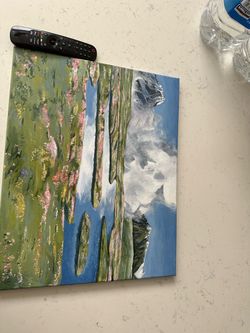 Howls moving castle scene painting