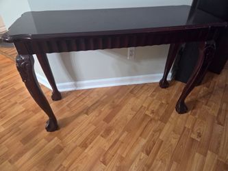 Small wood side table