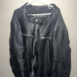Guess Leather Jacket (Large)