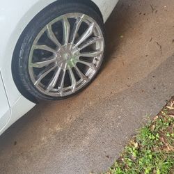 22 INCH RIMS AND TIRES