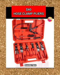 Hose Clamp Pliers Set – 9 Piece