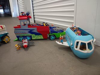The 4 transporters of Paw Patrol ..Bluey..Marts