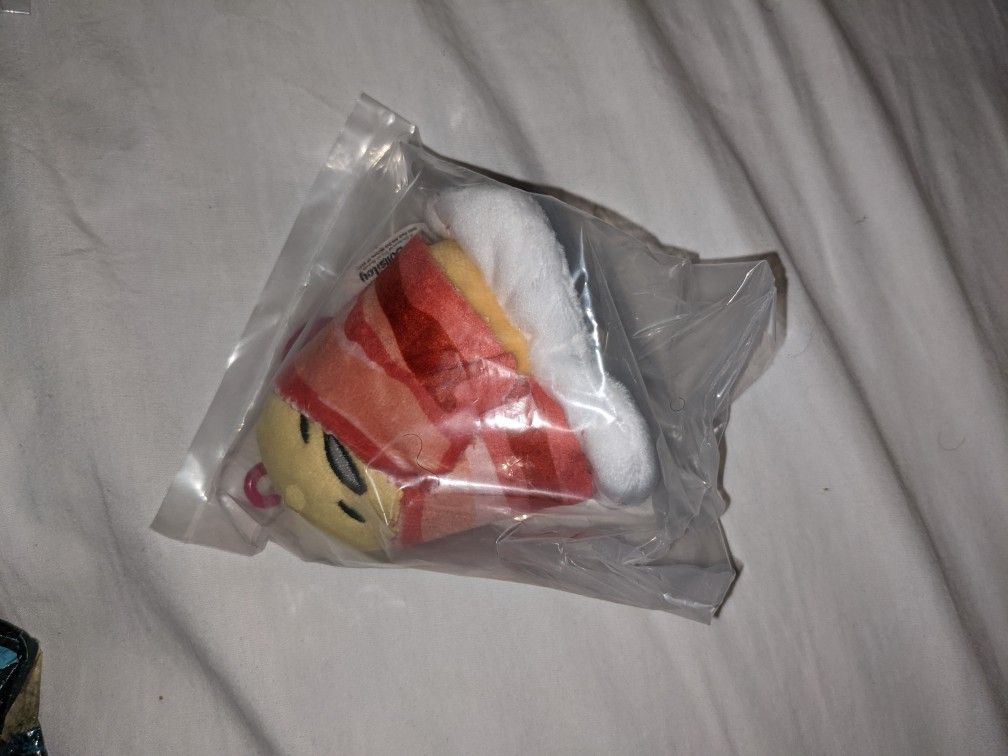 Gudetama Mystery Box Plushie Keychain Bacon