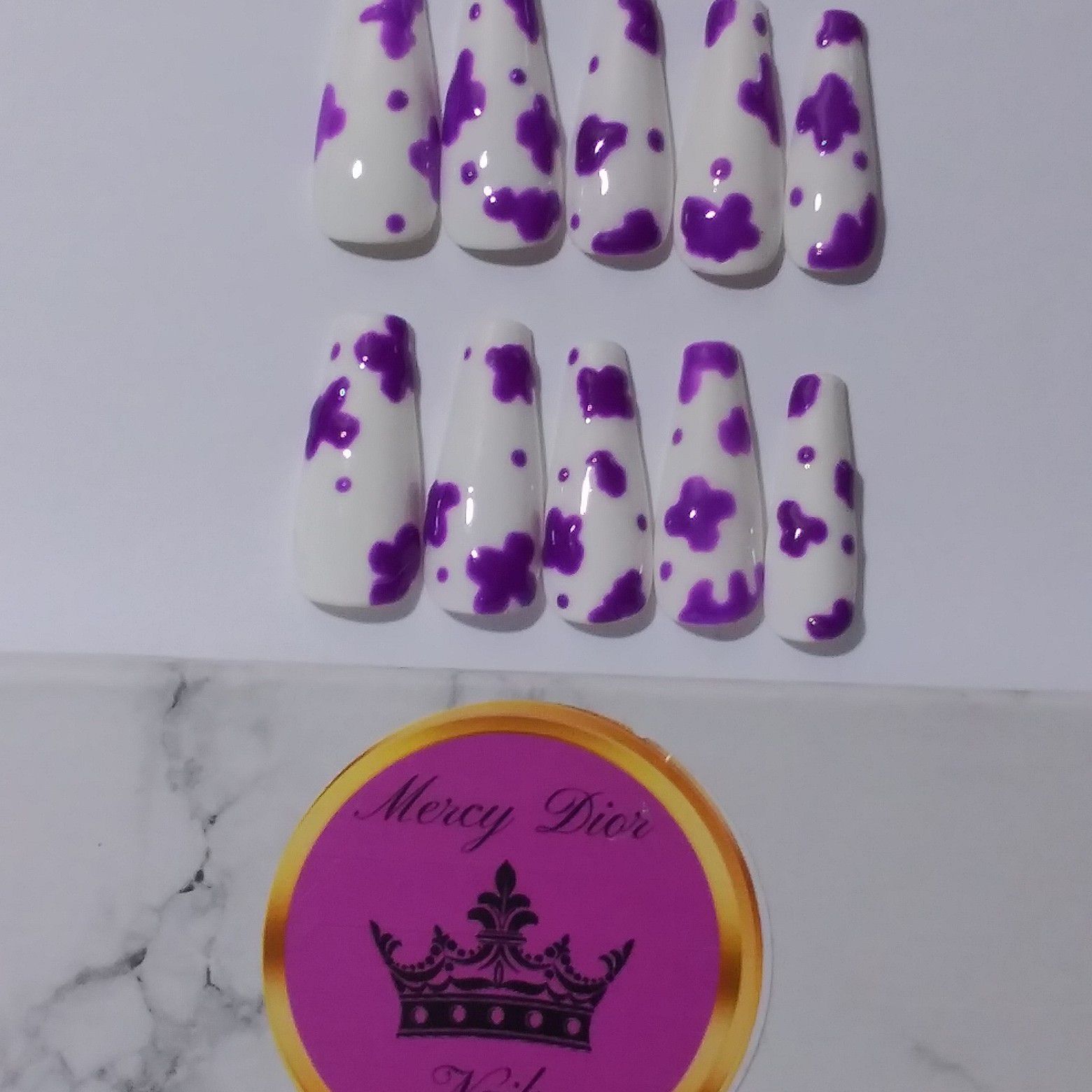 "Purple Cow Print" set