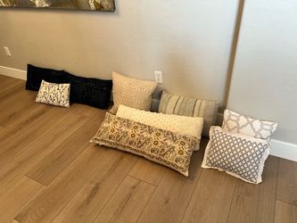 9 Different Decorative Pillows-Lumbar Pillows & Square Pillows -Accent Pillows -Throw Pillows