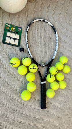 Tennis Racquet Bundle with new Grips and Tennis Balls included