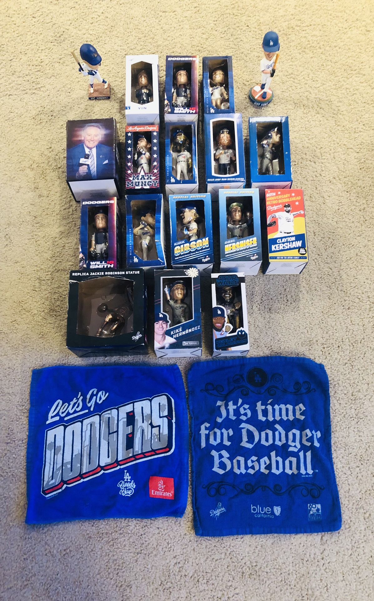 Los Angeles Dodgers Bobble Heads, Clayton Kershaw, etch