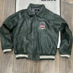 Avirex Leather Bomber Jacket 