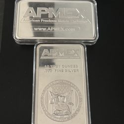 10 oz Silver Bar 999 APMEX