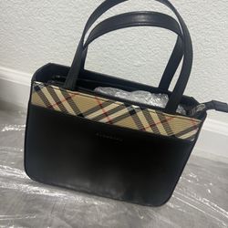 100% Authentic Burberry Handle Bag 