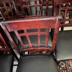 6 Cherry Wood Barstools