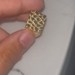 Gold Nugget Ring Size 8