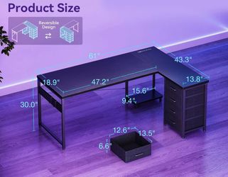 Black desk